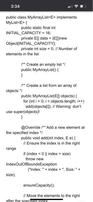 takes to run each operation (add one element, add to front, delete