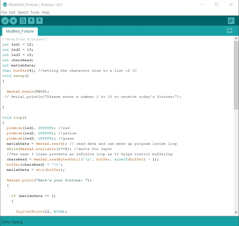 will interact with LED's on an arduino board that has already had
