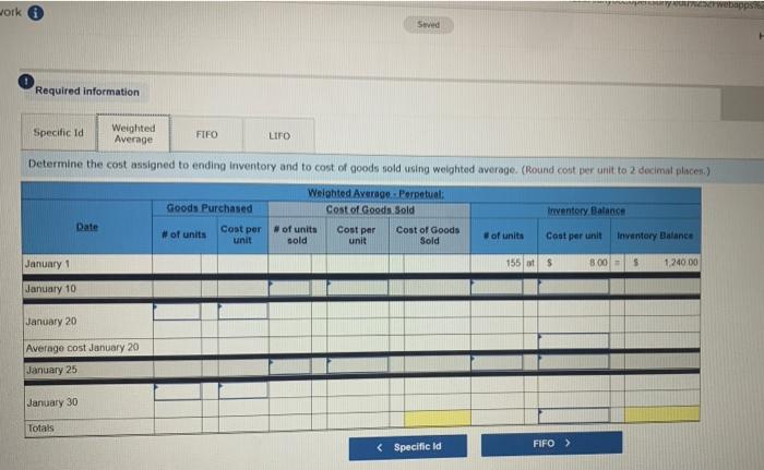 for the Exercises 3-7 below. (Algo) [The following information applies to the