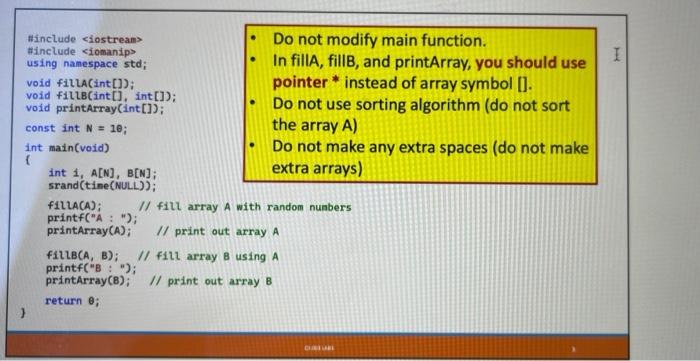 the problem with the pointer*. Do not use the sorting and array