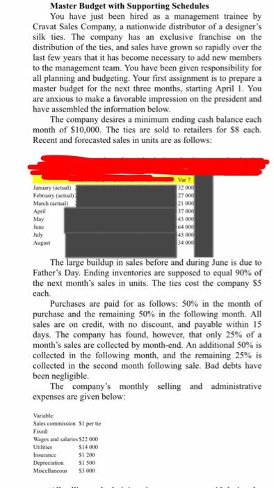  make all calculations based on the data for the Vairiant (