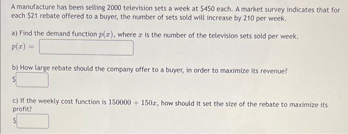 function p(x) = 960. Find the production level that will maximize profit.