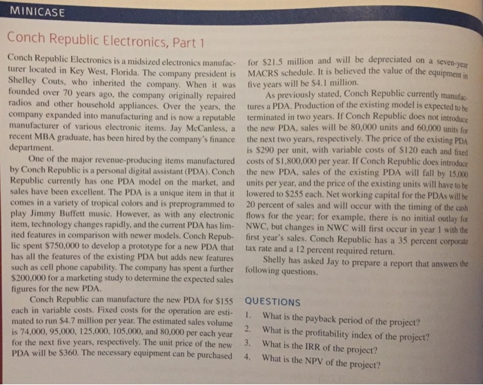  MINICASE Conch Republic Electronics, Part 1 Conch Republic Electronics is a