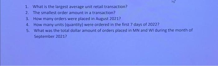 What formulas do i use in the excel spreadsheet to asnwer the