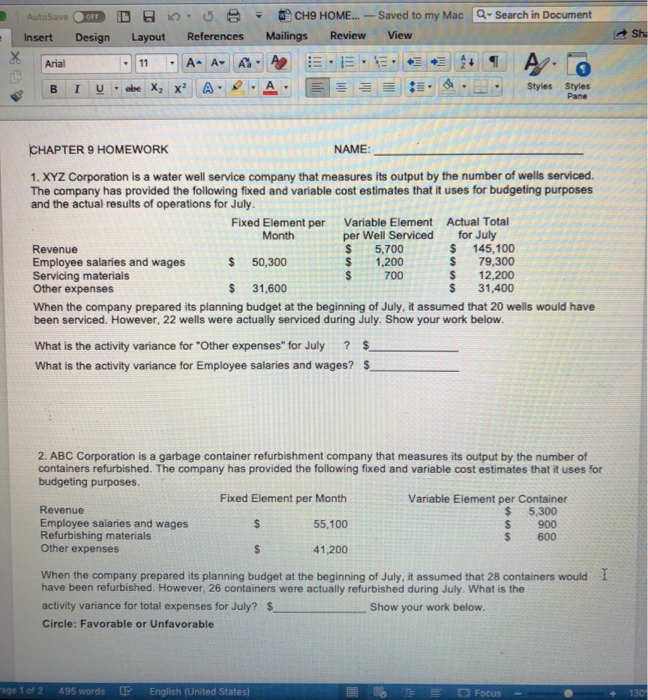  AutoSave OM D U Insert Design Layout References Arial 11 -