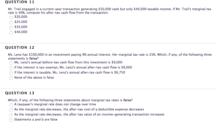 n tax analysis we often assume that the person or company is
