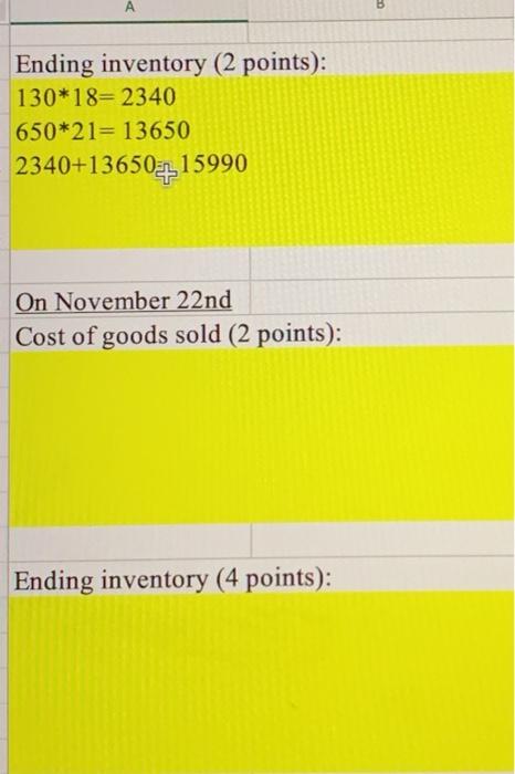 November 1 November 9+ November 11 November 17 November 22 Description Beginning