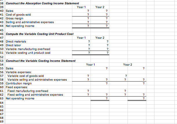Problem in the text Chapter 6: Applying Excel: Excel Worksheet (Part 1