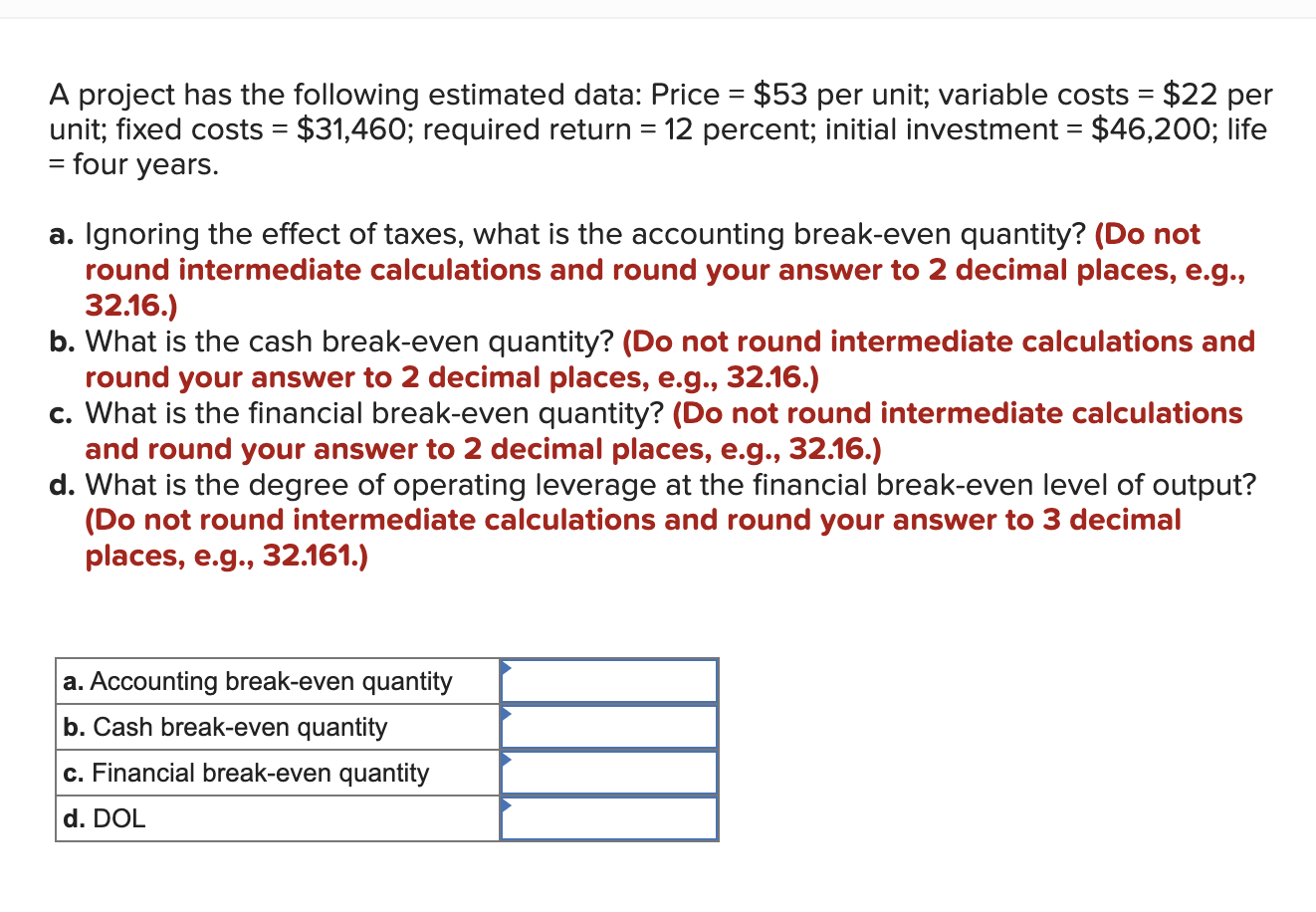  2. At an output level of 22,500 units, you calculate that