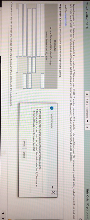 Determine the product cost per unit and the total cost of the