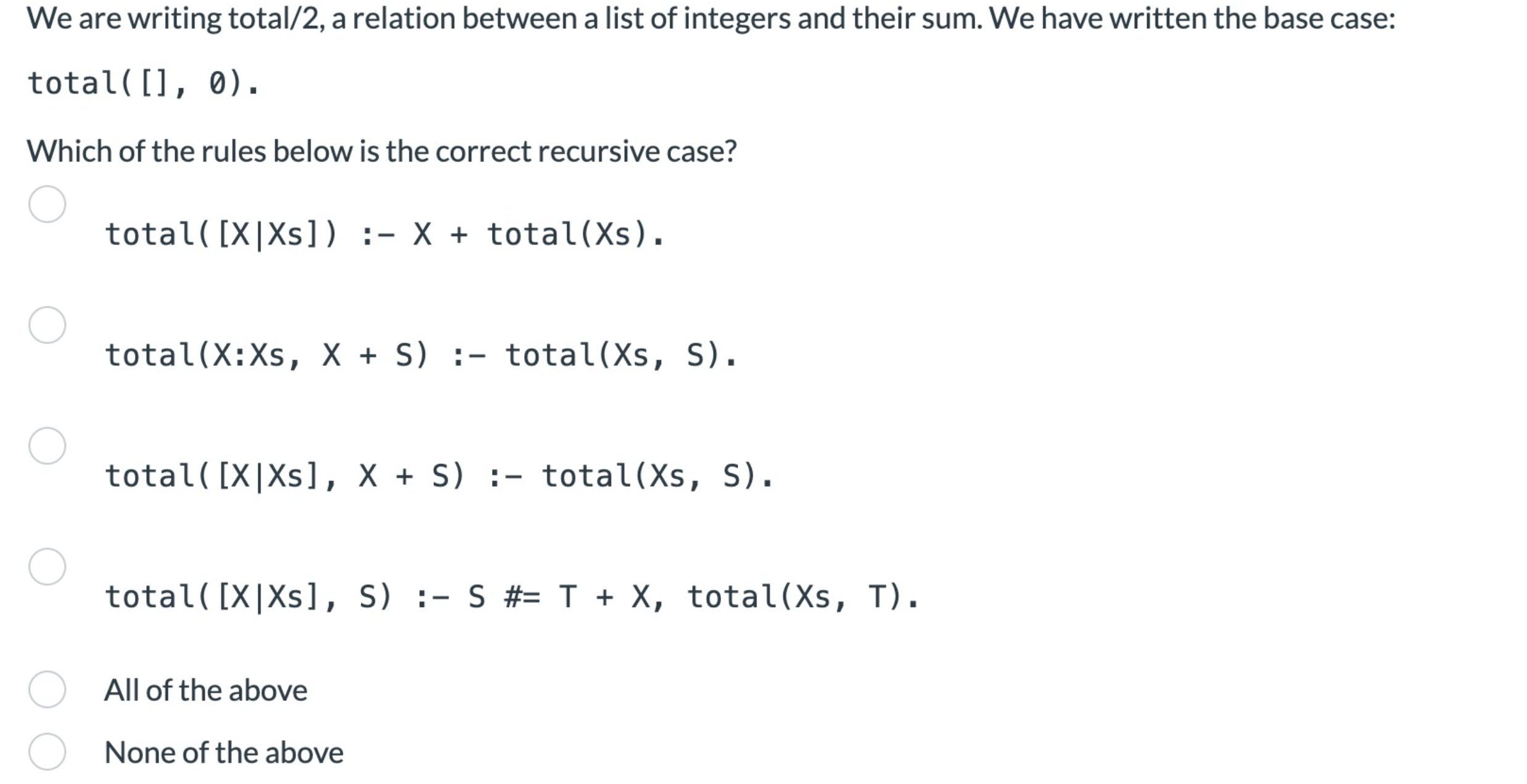  Please answer question in regaurds to programming language prolog:We are writing