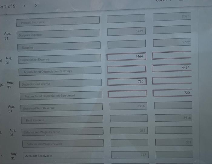 Dividends Rent Revenue Salaries and Wages Expense Utilities Expenses Maintenance and Ropairs