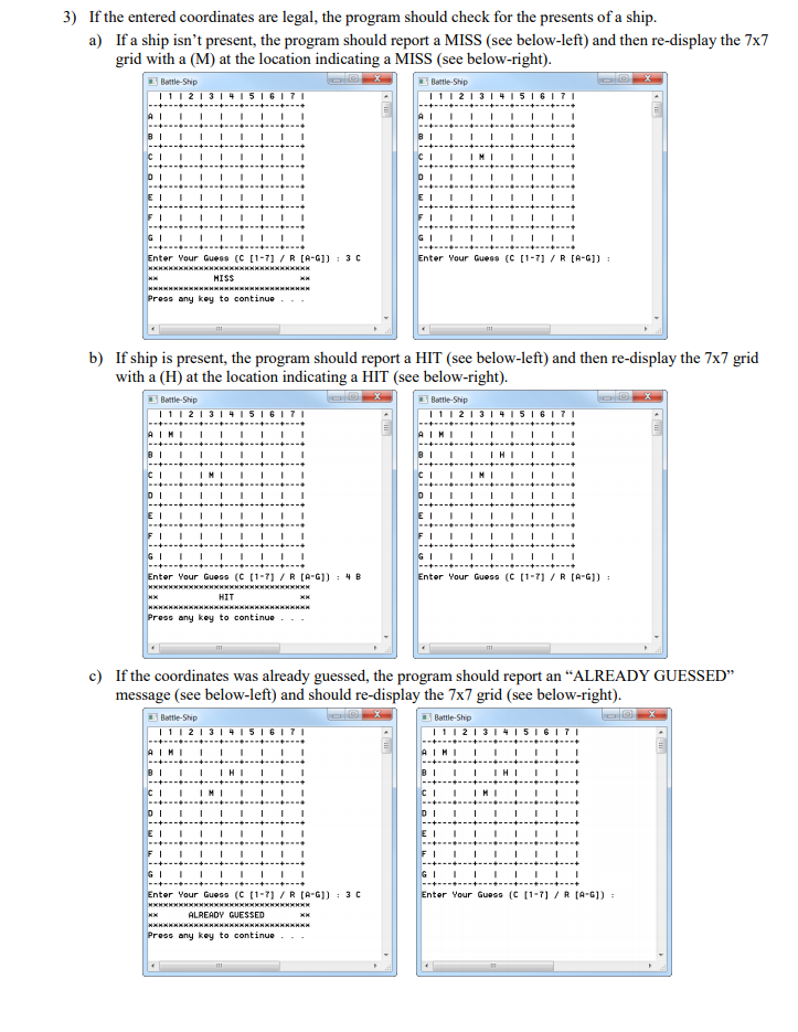 that simulates a modified version of the board game Battleship In this