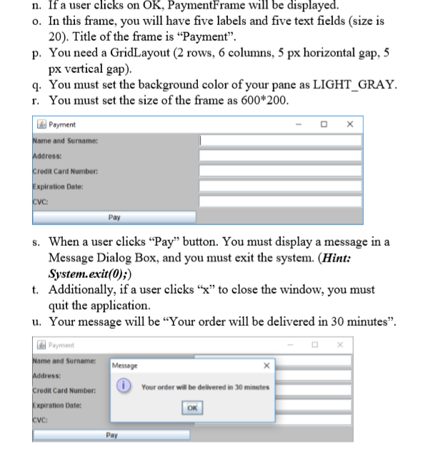  Write a simple pizza order application Please apply the following requirements