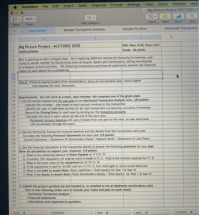  solve plan b Numbers File Edit Insert Table Organize Format Arrange