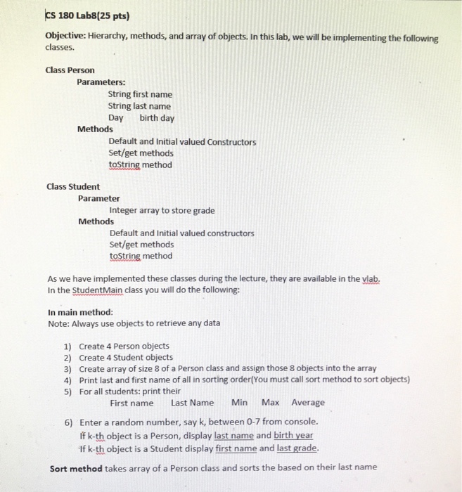  The language is java. Most of the code is already written