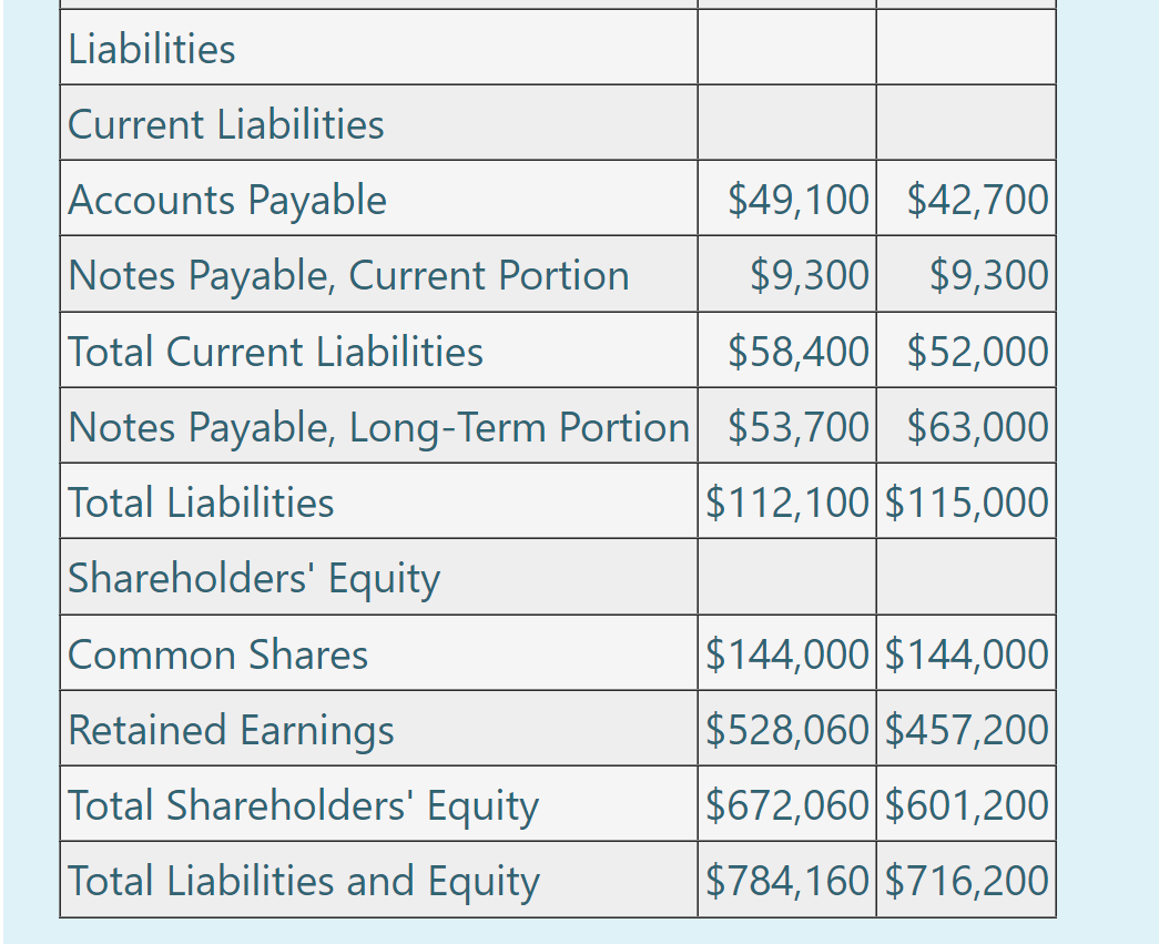 car accessories. At the end of 2023, the income statement and comparative