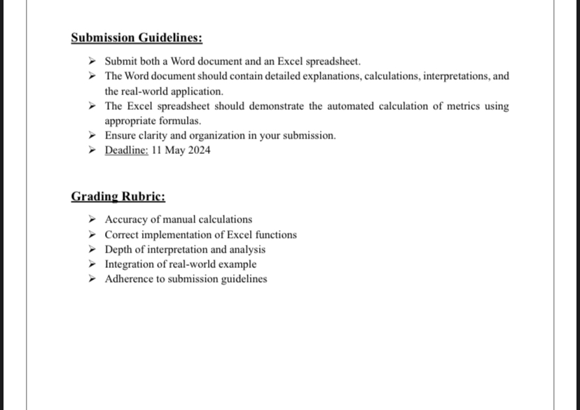  Subject: Special Topics - Machine Learning Assignment #1: Understanding Performance Metrics: