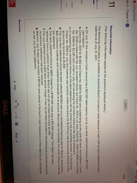  5 Started ek 6 - Chapter 8 6 Help Required information