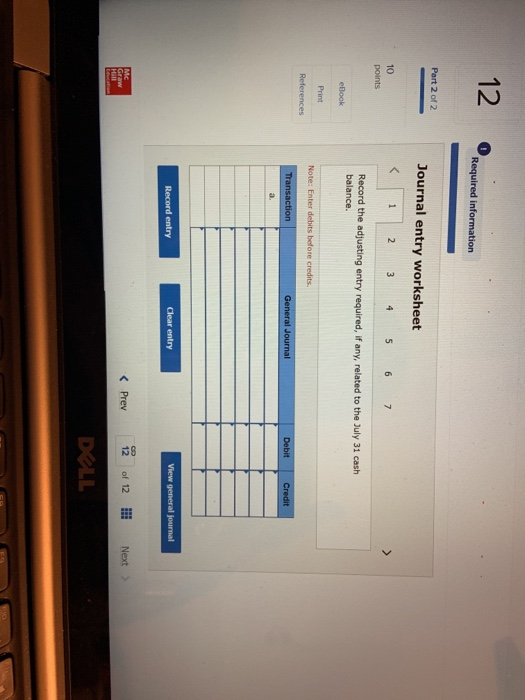 is available to reconcile Branch Company's book balance of cash with its