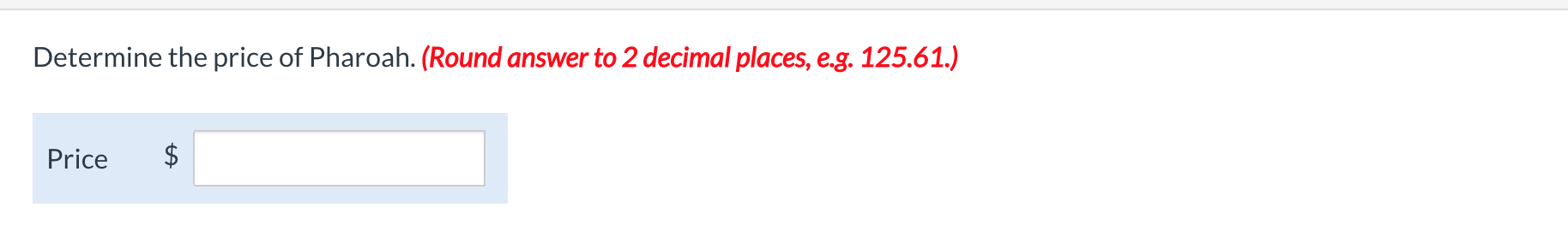 for Pharoah Company, a plumbing supply company, which pays a current dividend