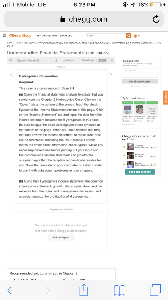 T-Mobile LTE a chegg.com Chegg Study TEXTBOOK SOLUTIONS EXPERT QSA home