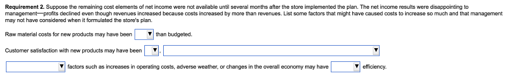 revenue of $352,000, a 10% increase Requirements over the current revenue of