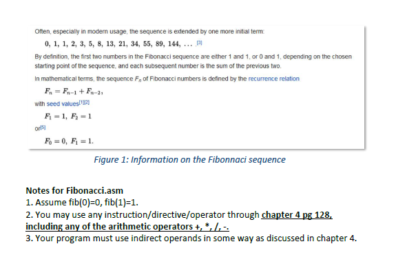 visual studio Thank you 2. fibonacci.asm - computes the following. a. Compute