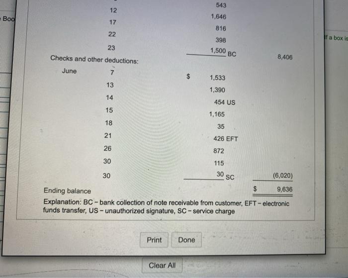 Automotive for June 2018 follow: (Click the icon to view the checkbook.)