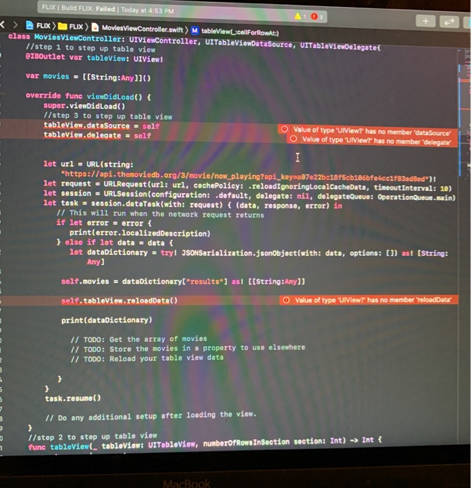 IOS SwiftUI How can I fix these errors? FLIX Build FLIX: Failed