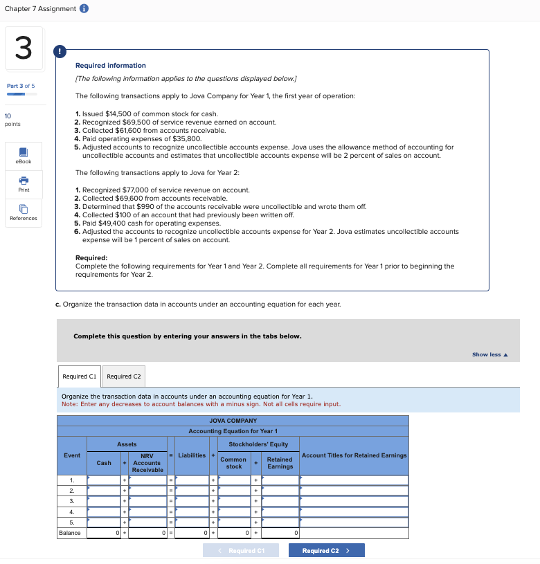  Can you help with C1 and C2 please? Required information [The