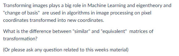 Need help understanding the topic step by step! thank you Transforming