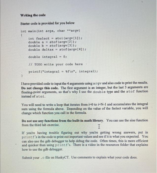 integral of a function. If you haven't taken Calculus 2, a definite
