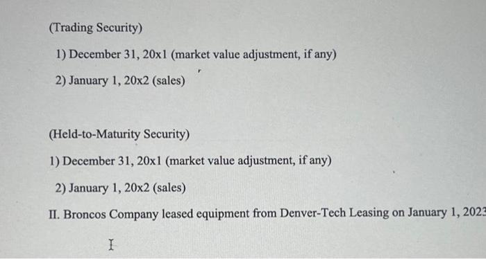 information: There is no expected residual value. Required: 1) Computerthe present value