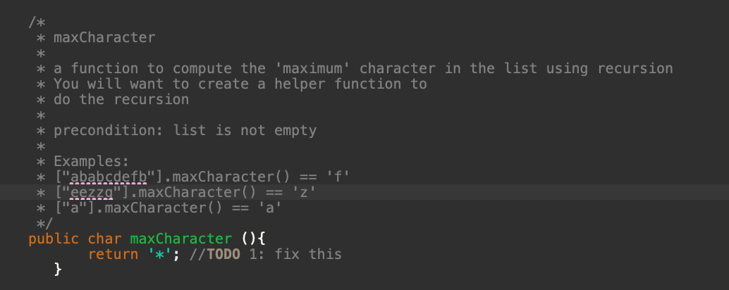 Java -- Please carefully !! * You may not add any methods