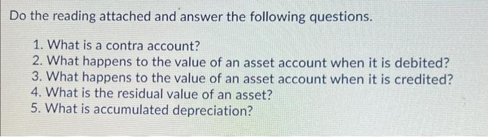  Do the reading attached and answer the following questions. 1. What