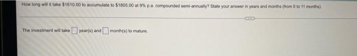 pls help asap How long will it take $1610.00 to accumulate to