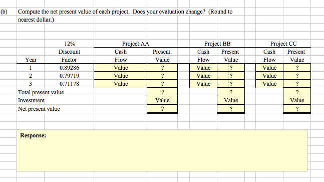 answers, Thank you! Doug's Custom Construction Company is considering three new projects,