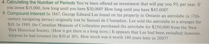 Question 4 solve by hand please 4. Calculating the Number of