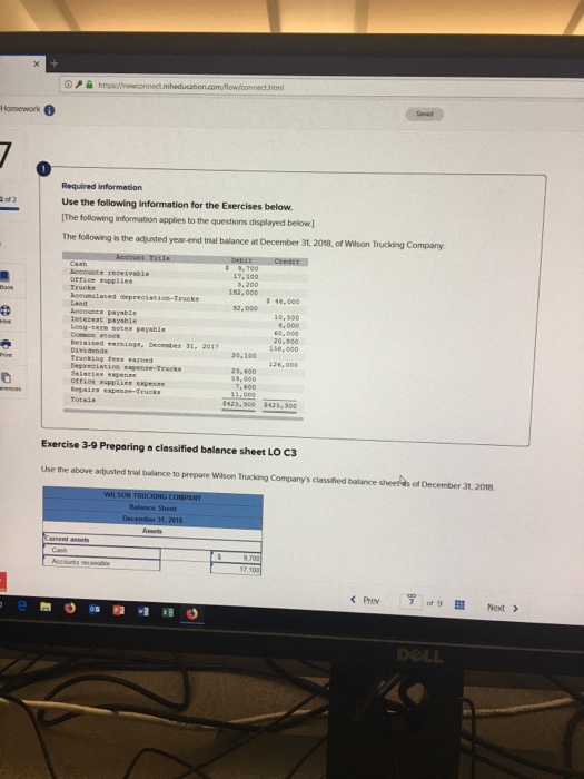  tml Homework Required information Use the following information for the Exercises