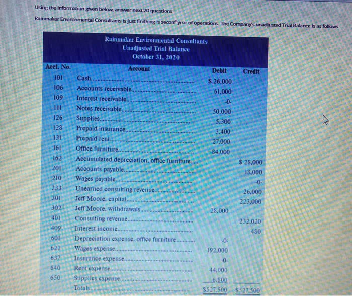  please answer these question Using the information given below, answer net