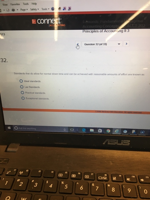  Standards that do allow for normal down time and can be