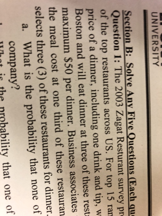  UNIVERSITY Section B: Solve Any Five Questions (Each qu Question 1:
