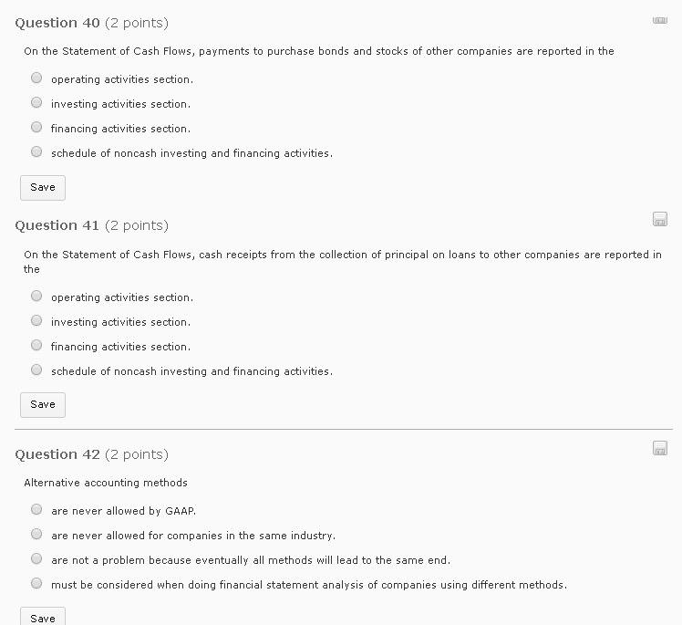 activities section in the two cash effects must be netted and presented