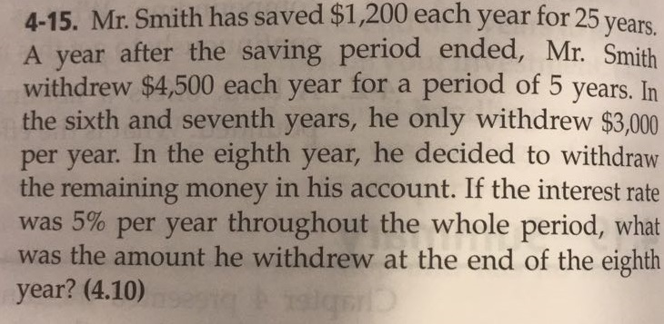  solving this problem by 20 different way Mr. Smith has saved