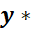 annual GDP growth rate at time t = .35% y* = the