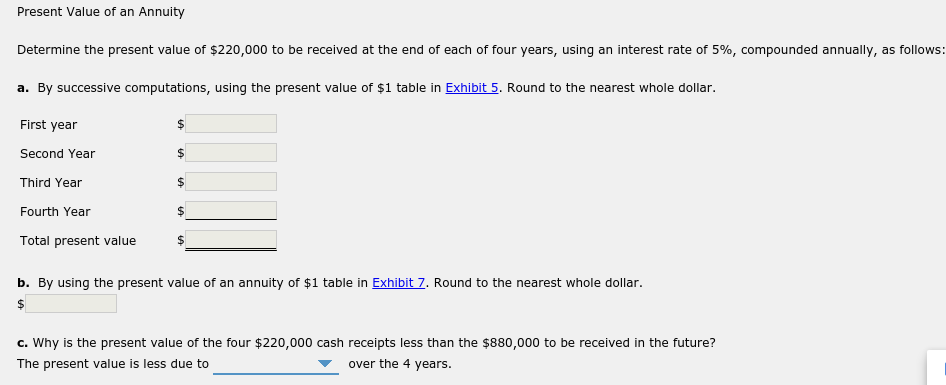 problems are listed at the end 1. 2. 3. 4. EXHIBIT 5