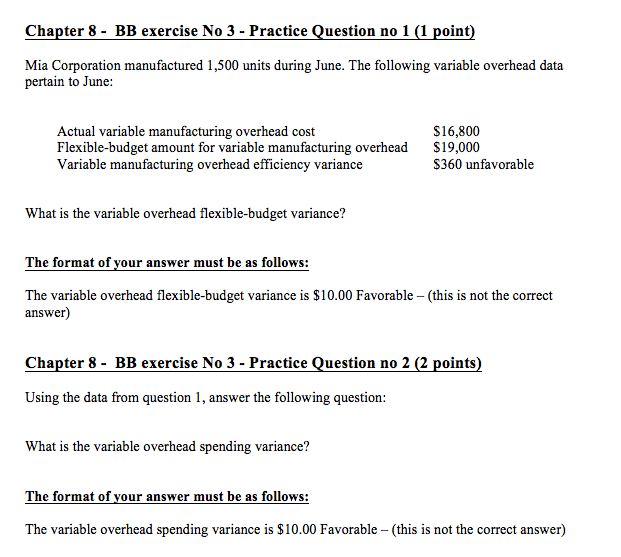  Chapter 8 - BB exercise No 3 - Practice Question no