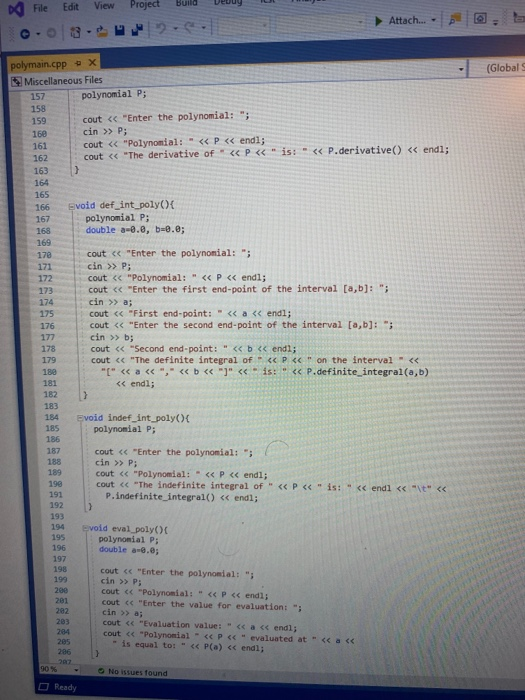 integral - given a polynomial P, finds its indefinite integral (anti-derivative). 6.