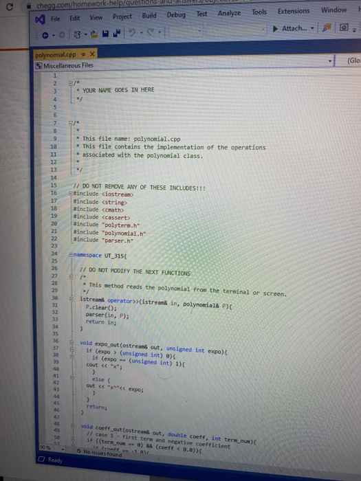 degree (the largest exponent in any term). 8. Evaluate - given a